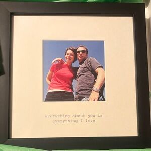 Black Picture Frame with Inspirational Quote